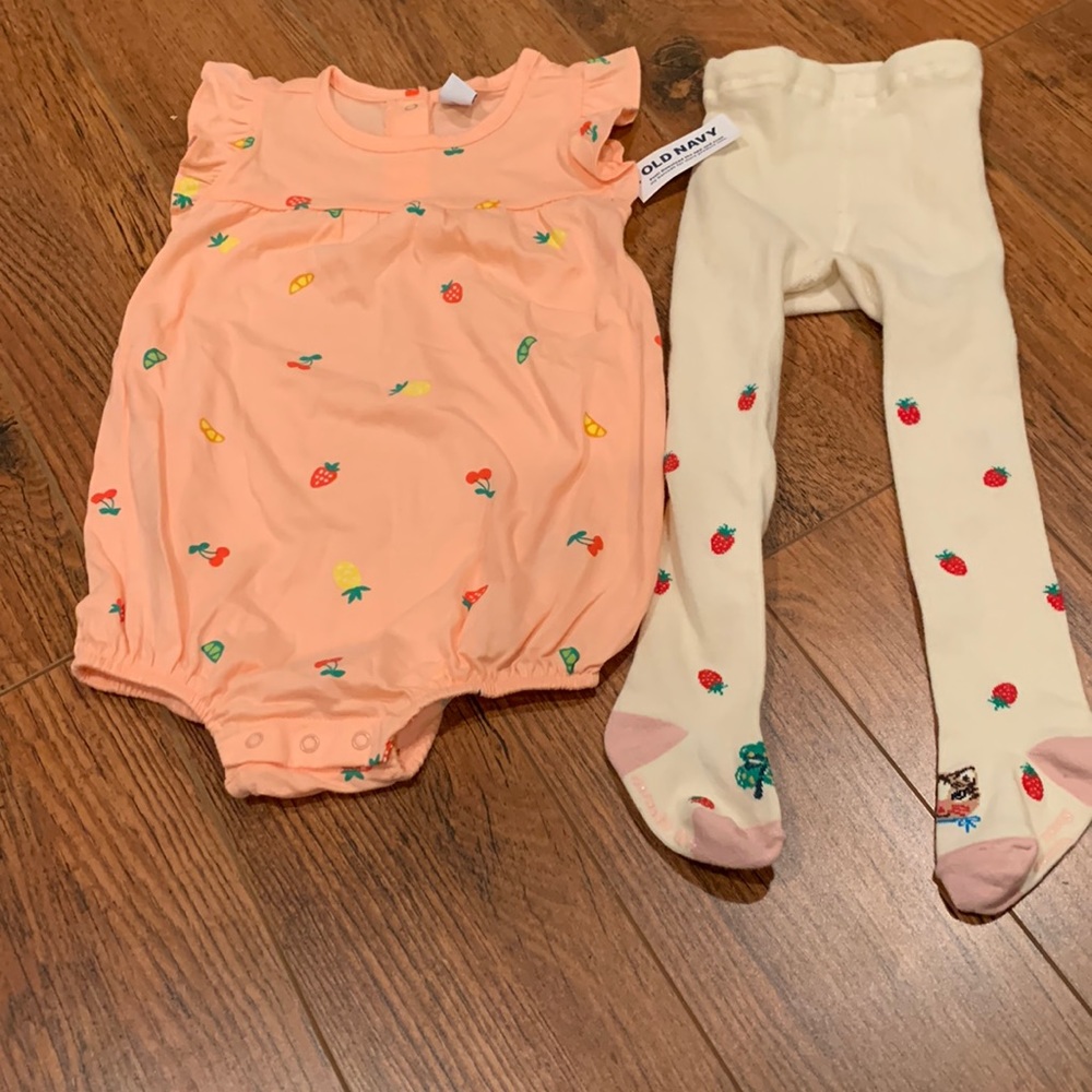 Strawberry outfit bundle for 18-24 month girl